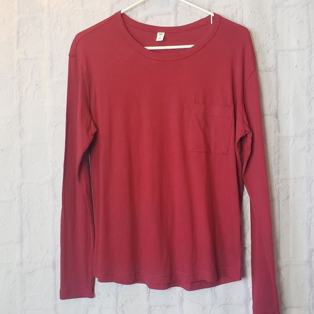 BP Classic L/S Scoopneck Pocket Tee Women's Small